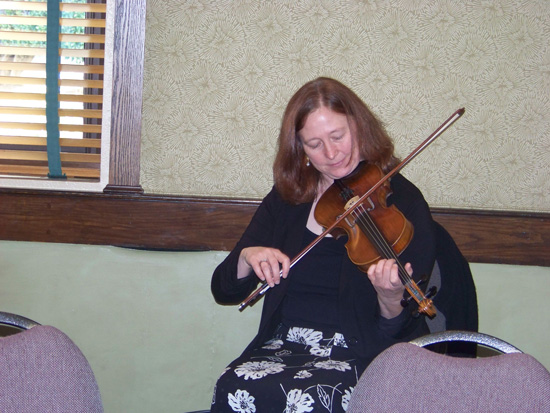 Irish violinist performs