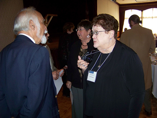 Krish Krishnan & Kay McGough (LaVonne Jacobsen in the background)